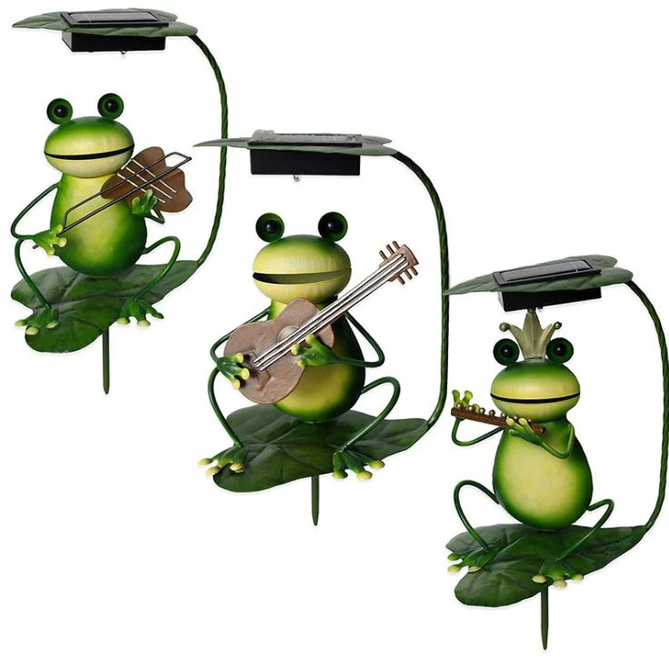 Frog Decoration Lamp Solar Garden Plug-in Lamp