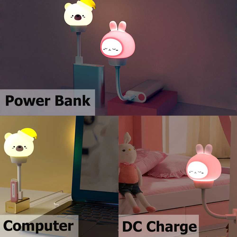 Cute Cartoon Remote Control Bedroom Decoration Gift USB LED Night Light