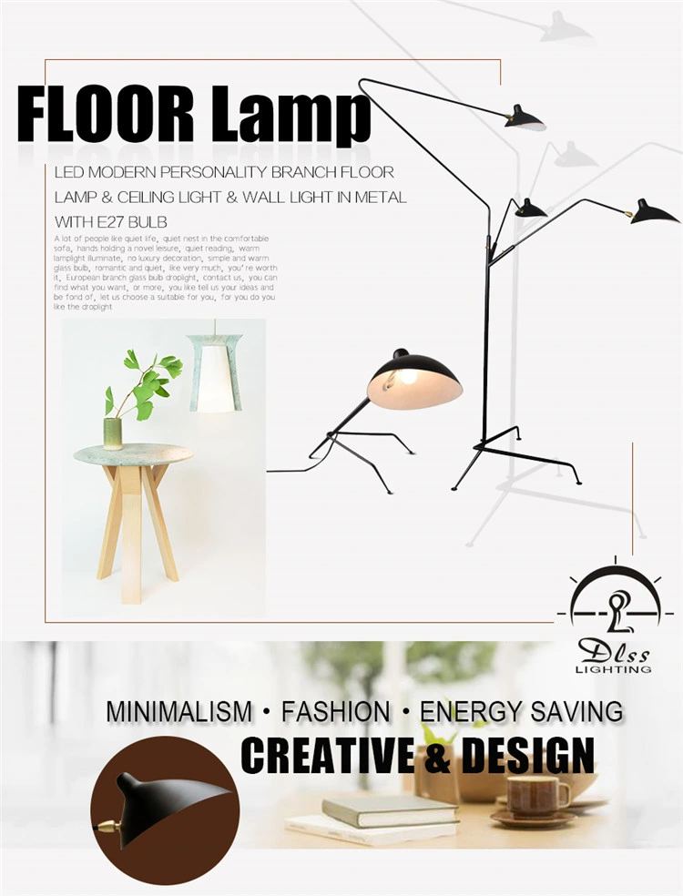 Creat Design Newst Branch Three Tripod Iron Duck Living Room Decorate Floor Lamp