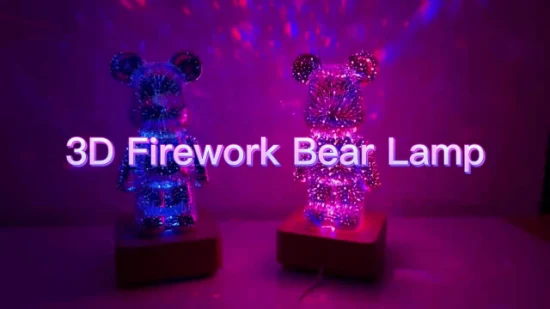 Hersteller zeitgenössischer, dimmbarer, schaltergesteuerter Fire Work Bear-Tischlampen