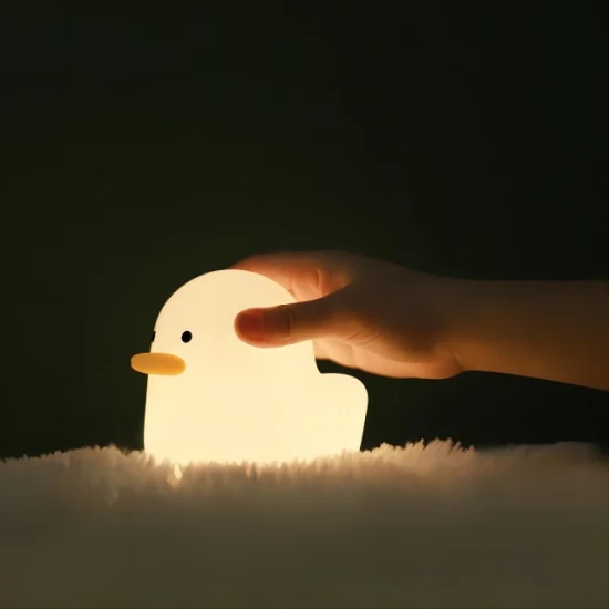 Kreative Dull Duck Pat Silikonlampe USB Nachtlicht LED Schreibtischlampe